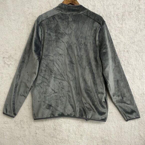 NWOT Spyder Men's L Velvet Half-Zip Pullover Ribbed Sweatshirt - Picture 2 of 10